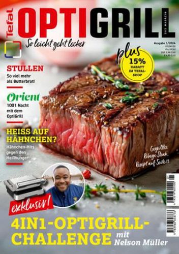 Cover: Tefal OptiGrill Magazin Februar No 01 2024