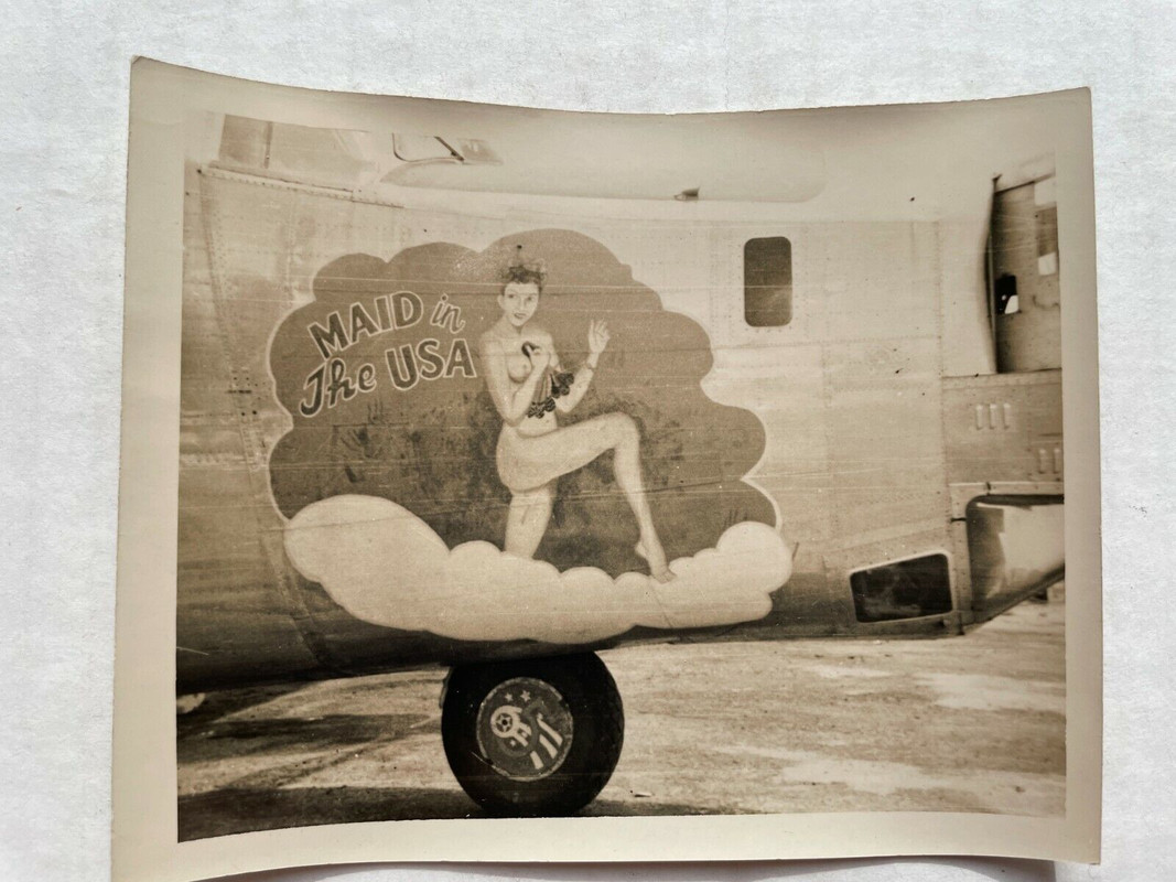 5 Original Photographs of WWII Airplane Nose Art (2)
