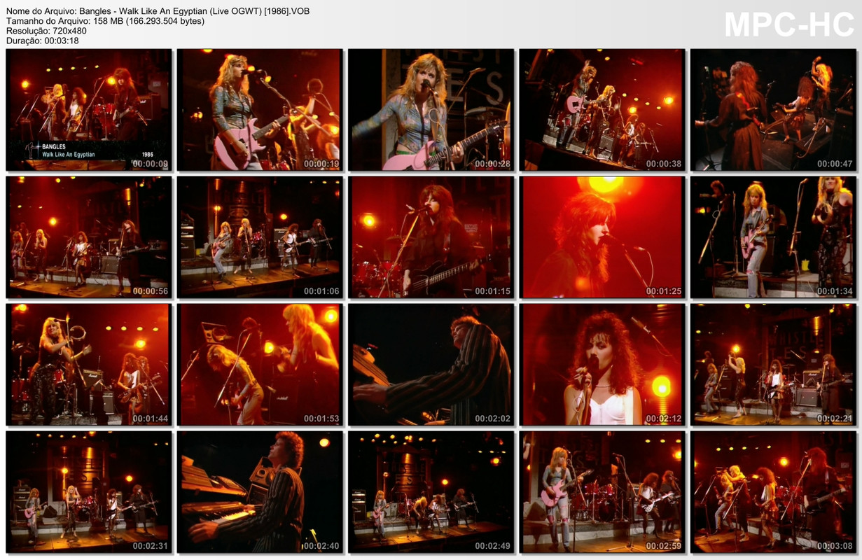 Bangles - Walk Like An Egyptian (Live OGWT) (Full Video) [1986]