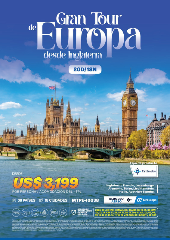 Gran Tour Europa desde Lisboa