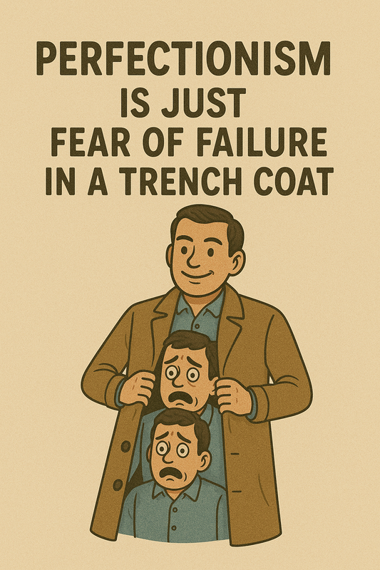 Illustration of 3 men in a trench coat