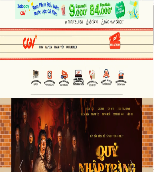 Giao diện HTML/CSS/JS rạp chiếu phim
