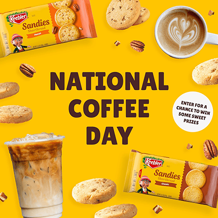 Keebler’s National Coffee Day Instagram Giveaway: Win a Cookies Bonanza Keebler’s National Coffee Day Instagram Giveaway: Win a Cookies Bonanza