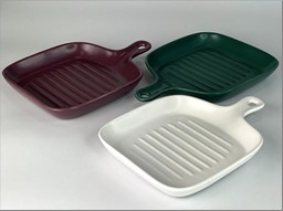 Керамічна тарілка з ручкою Сковорода