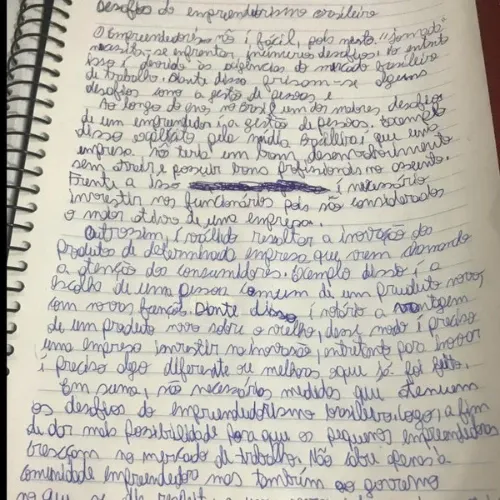 Letra antes do curso