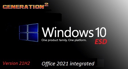 Windows 10 21H2 Pro Version 21H2 Build 19044.1706 + Office 2021 en-US May 2022 (x64)