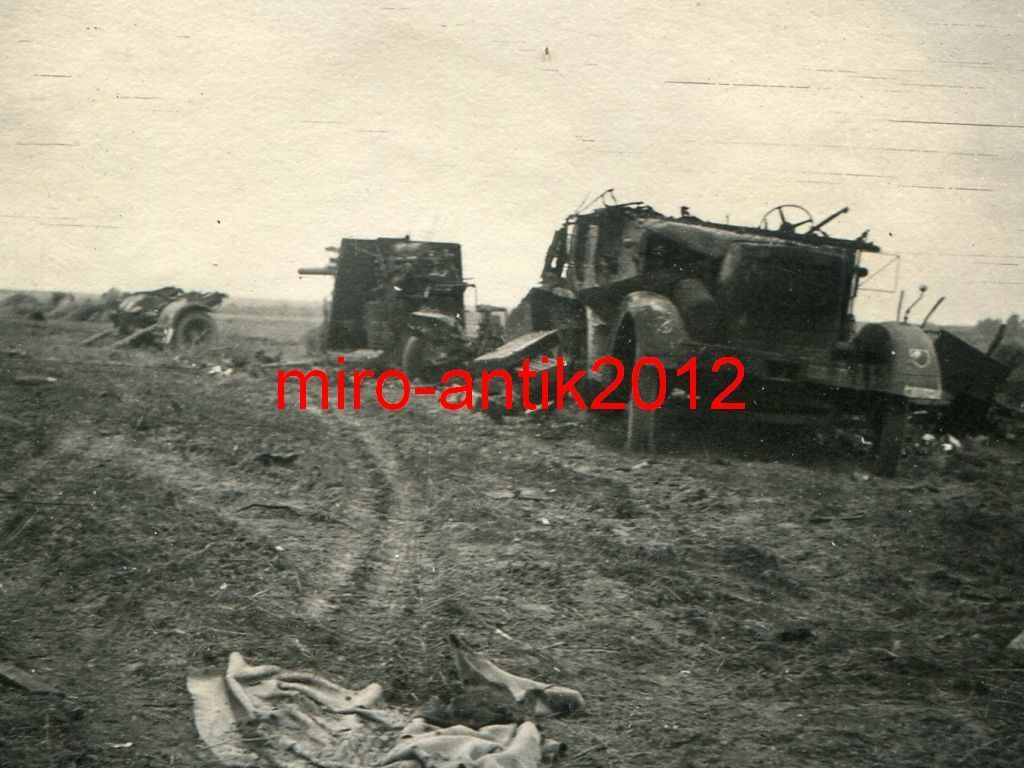 Foto, Wehrmacht, Sdkfz   Flak, komplett zerstört