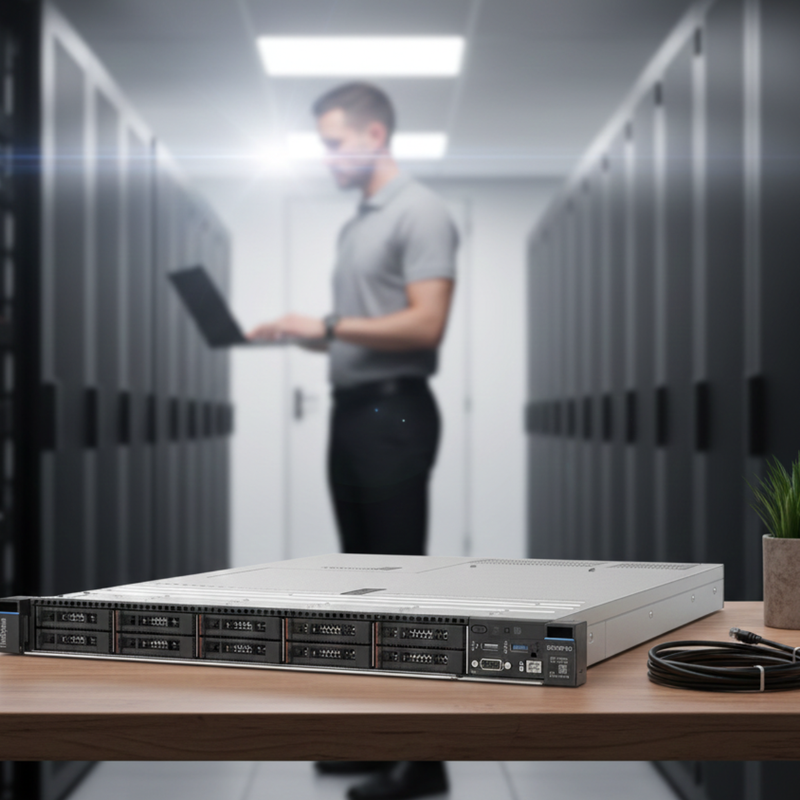 Lenovo ThinkSystem SR630 V3 vista frontal