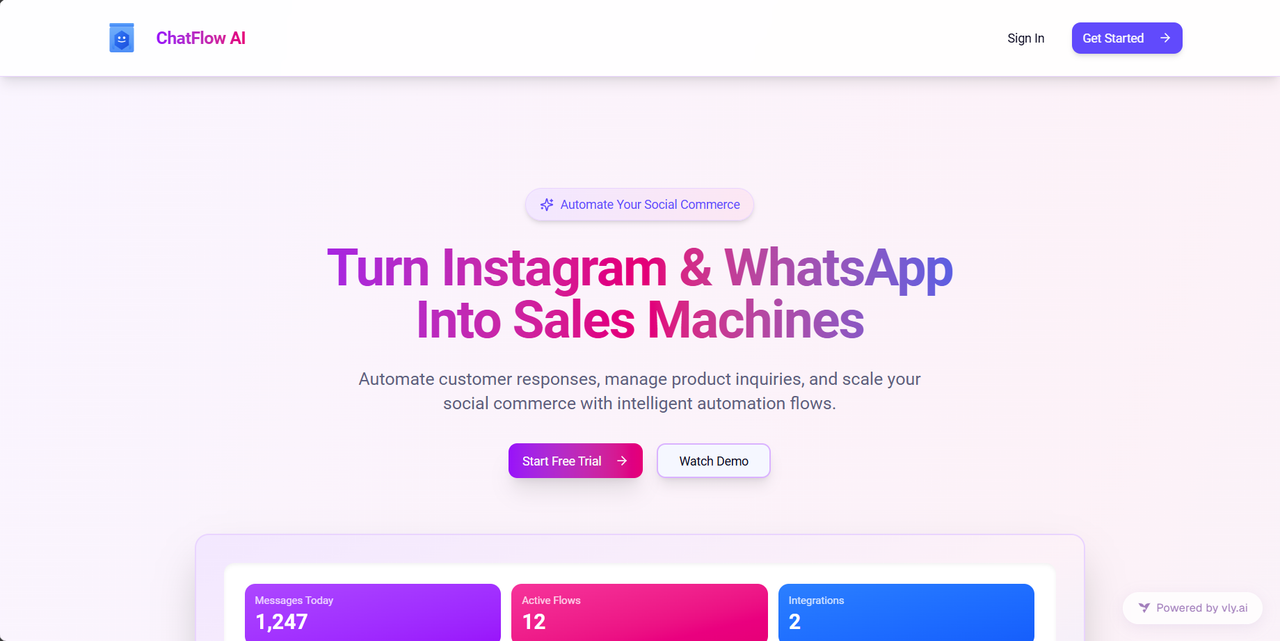 Chatflow AI Dashboard