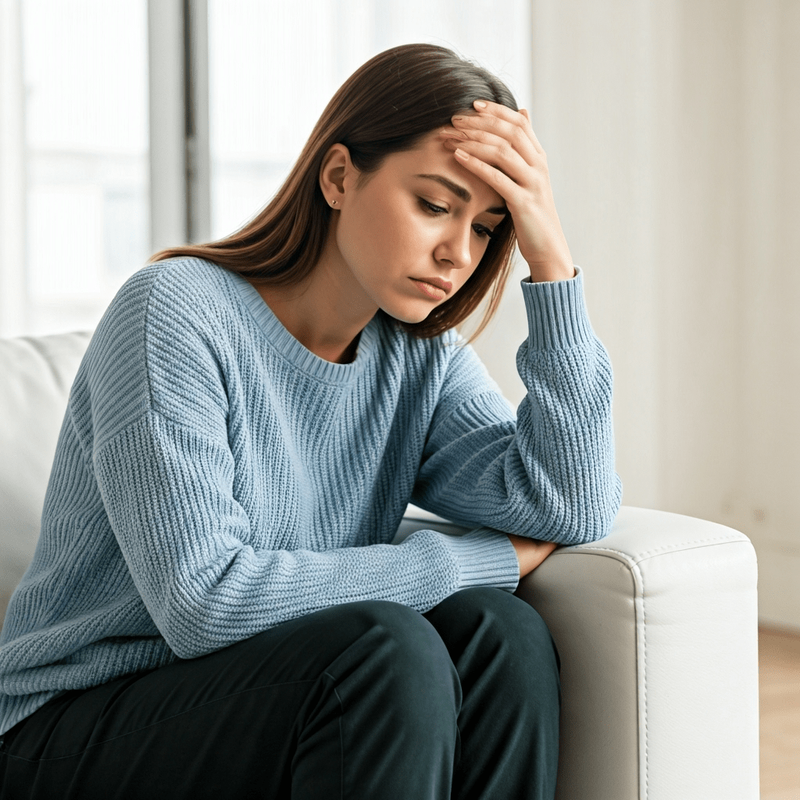 Persona con ansiedad