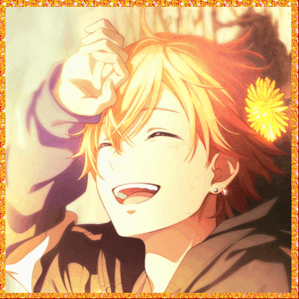 akito with a sparkly orange frame
