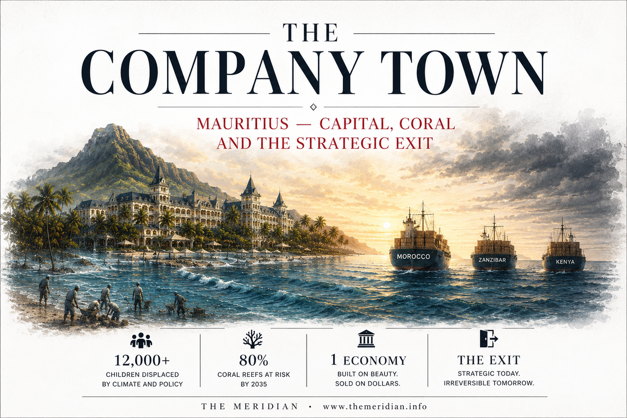 The Company Town Mauritius conglomerates capital flight climate exit — The Meridian