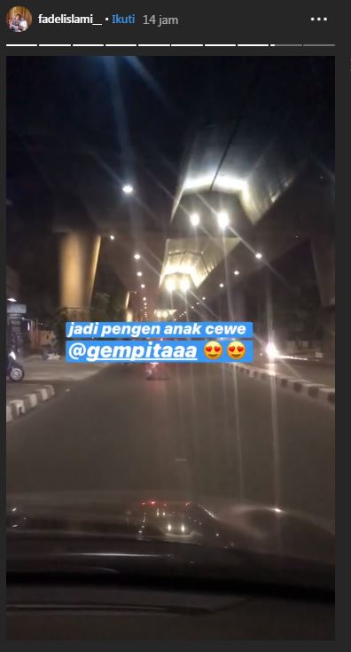 Gara-gara Gempita, Fadel Islami ingin memiliki anak perempuan