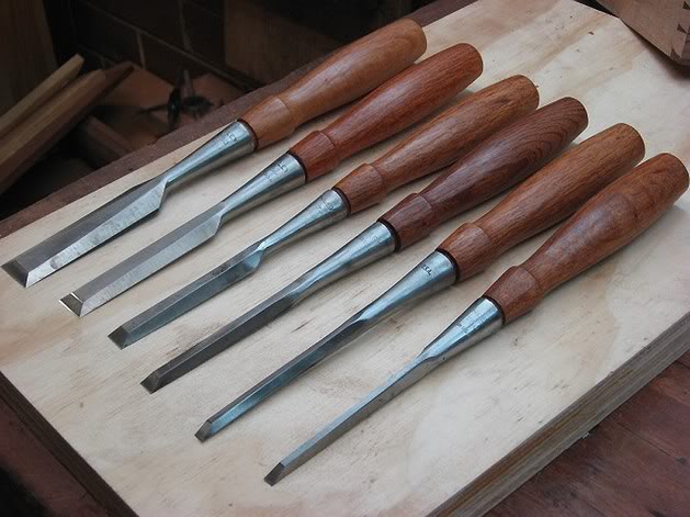 Irwin Marples Blue Chip Woodworking - Chisel Set 4 -1/4, 1/2, 3