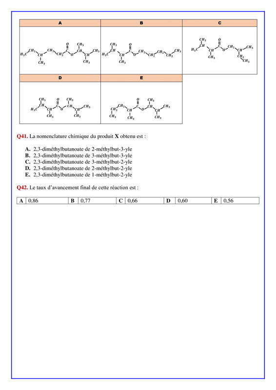 Épreuve Chimie 2023 - Page 2 Page 2 Chimie Concours Médecine 2023