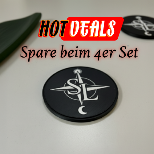 3D Druck Untersetzer 4er-Set