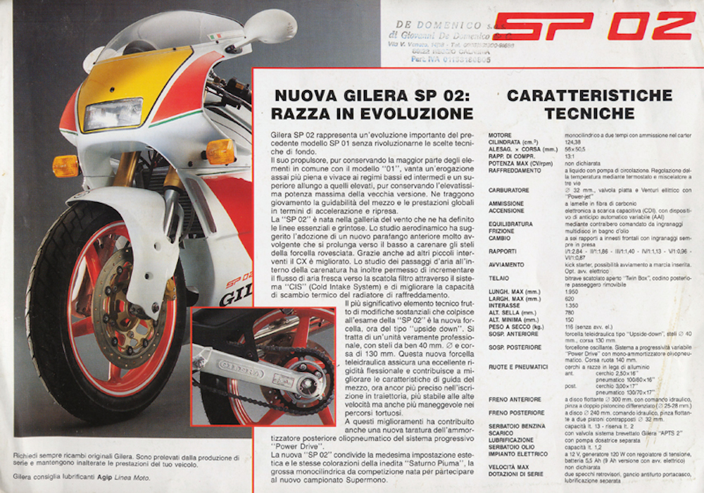Brochure Gilera SP 02 90 1