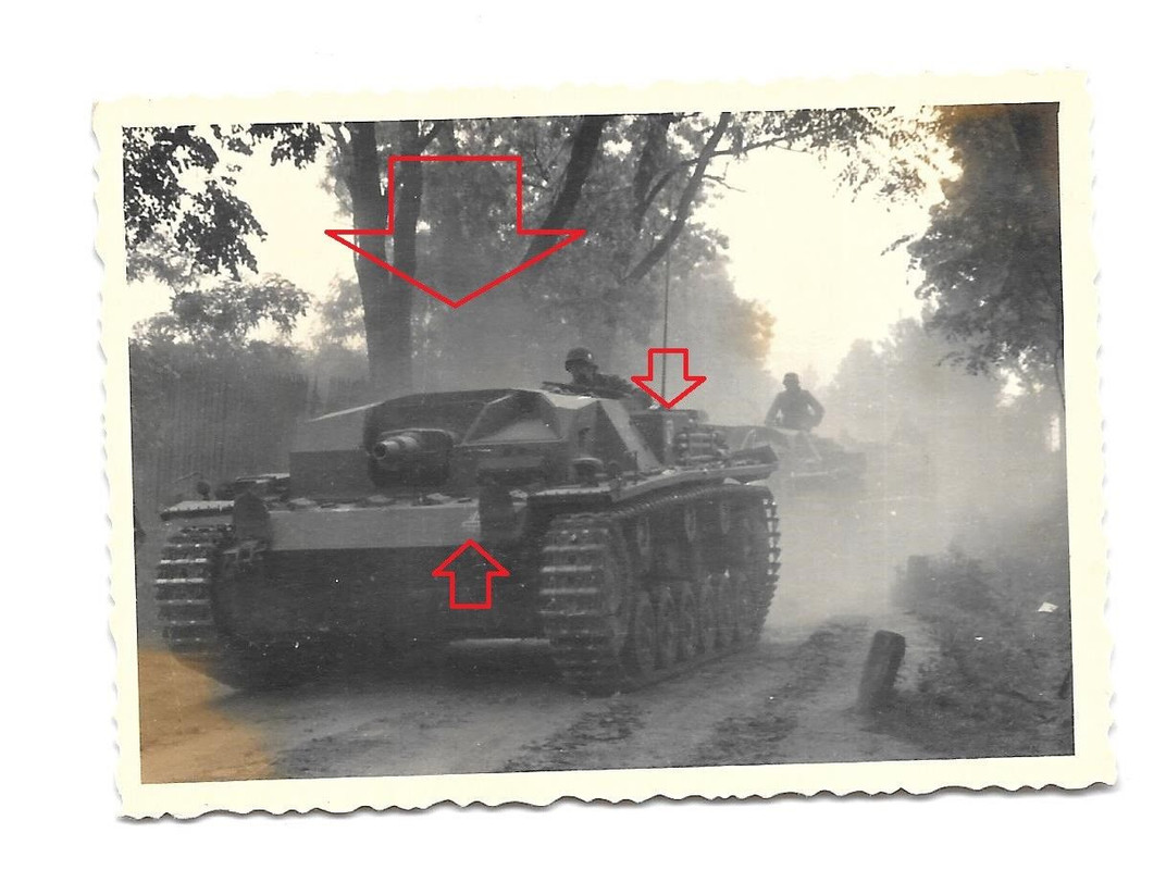 Foto 1941 Schweres Deutsches Sturmgeschütz Stug Panzer Vormarsch