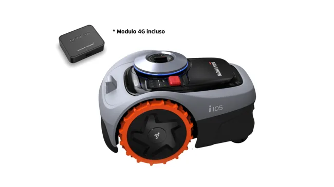 Navimow- Robot tagliaerba i105E 4G batteria litio (li-ion) 220 V larghezza di taglio 18 cm + hub 4G incluso