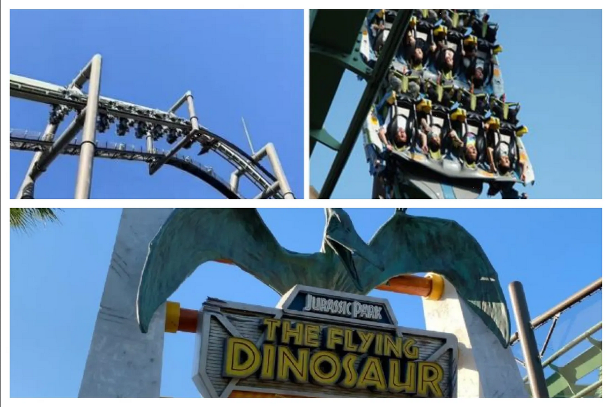 Por una hora 32 pasajeros quedaron suspendidos boca abajo en una montaña rusa