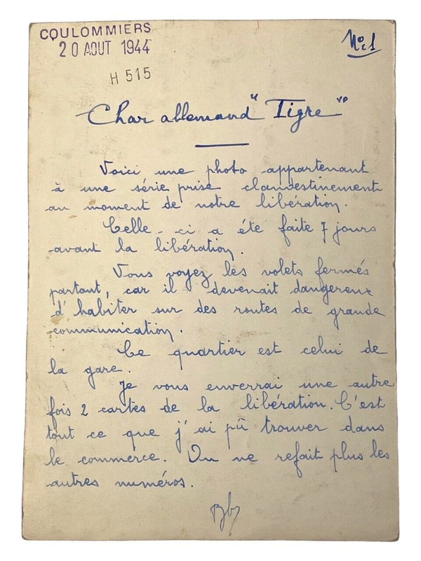 Originale WK2 King-Tiger tank  Königstiger Panzer foto im Frankreich (6)