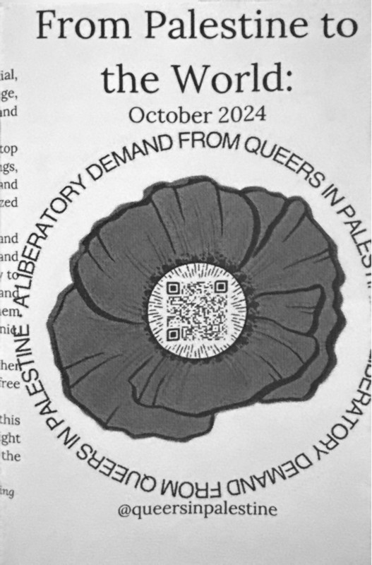 The cover of a zine titled From Palestine to the World: October 2024