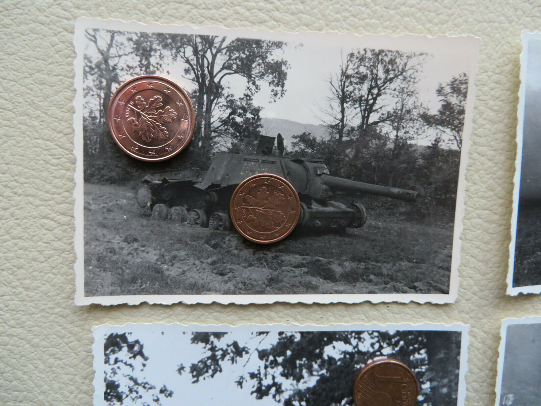 Org Fotos Beute Panzer Russland Abschuss schweres Sturmgeschütz ISU-152 1945