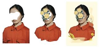 Floral Portrait Digital collage Step by Step in Adobe Photoshop