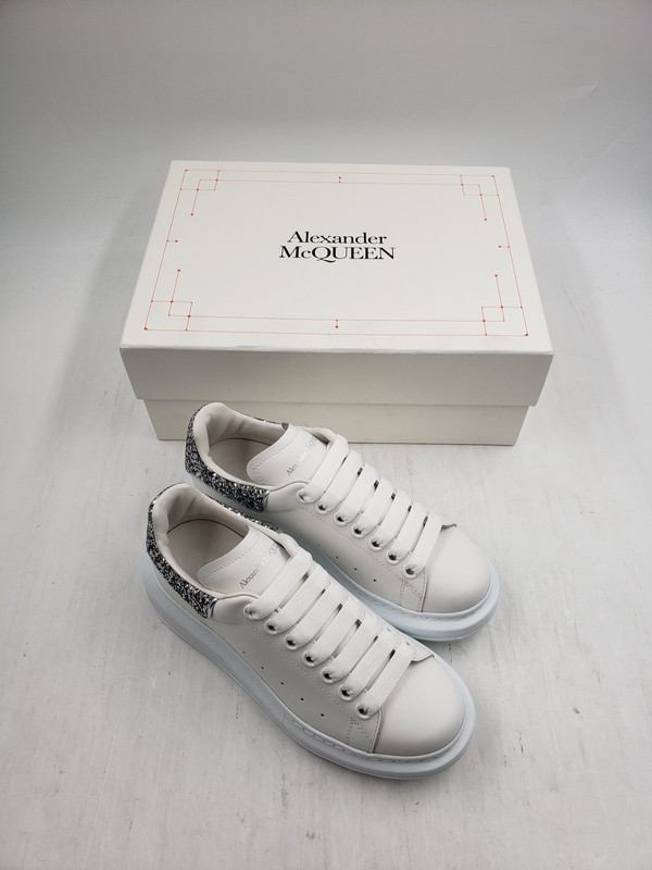 ALEXANDER MCQUEEN SNEAKER LEATH S.RUBB LARRY SIZ 6 / 36.5 EU WHITE SILVER