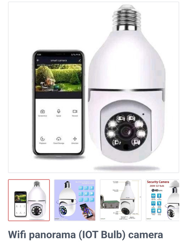 Wifi panorama (IOT Bulb) camera