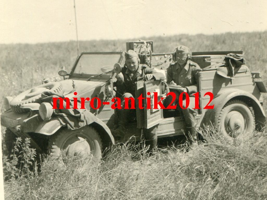 Foto, Wehrmacht, PKW, VW Typ 82 Kübelwagen, Funk