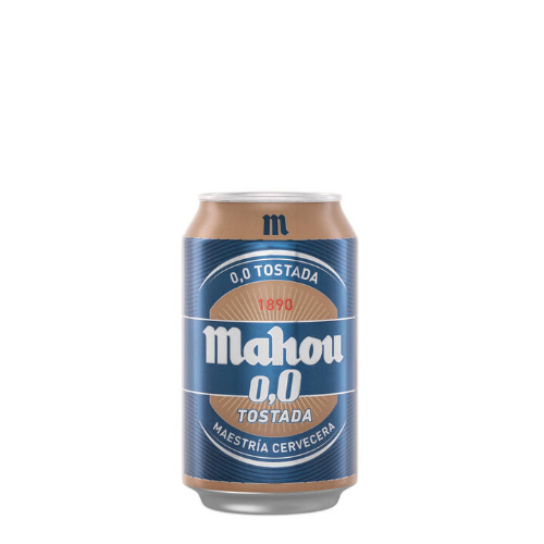 Cerveza Mahou 0,0 Tostada Lata (330 Ml.)