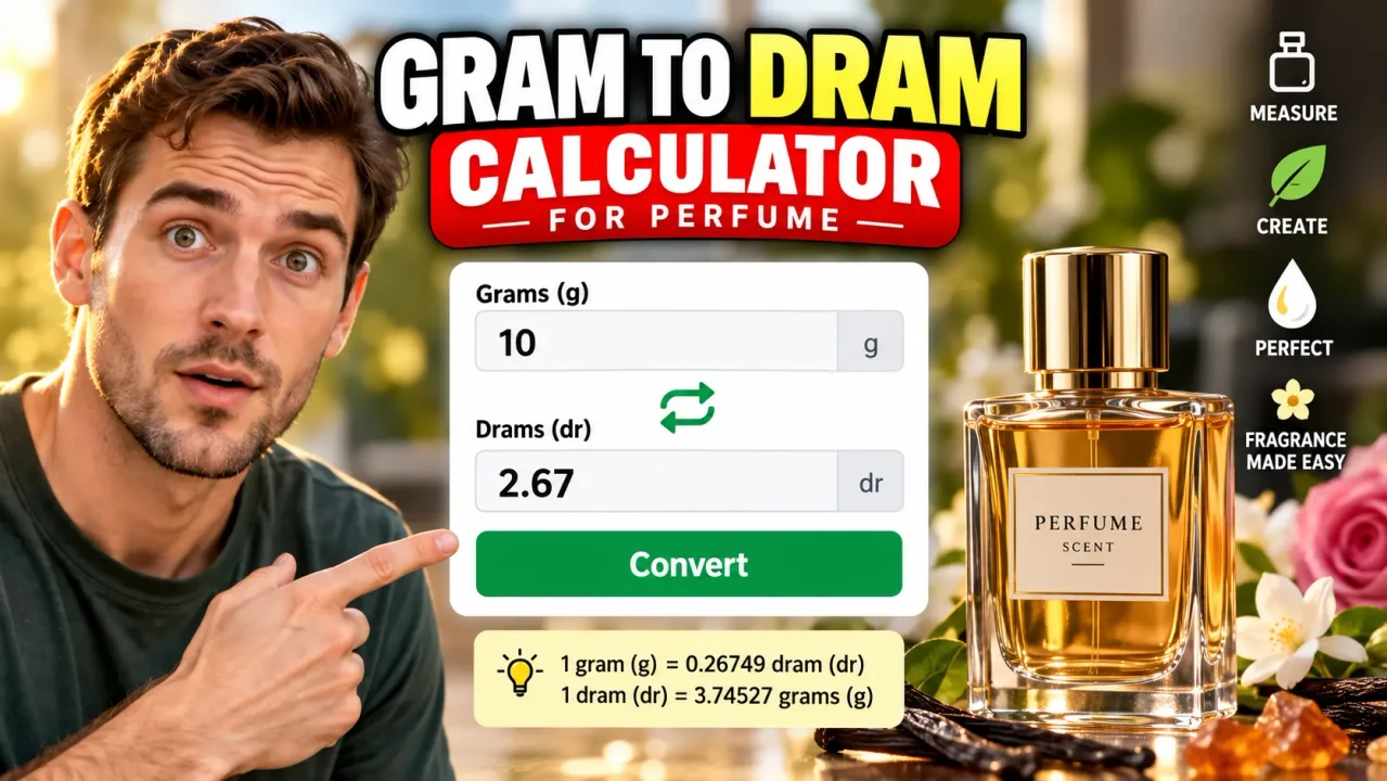 Gram To Dram Calculator For Perfume
