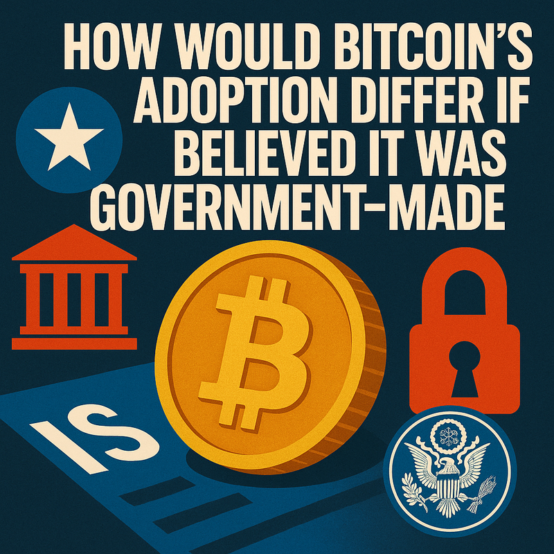 How would Bitcoin's adoption differ if I believed it was government-made