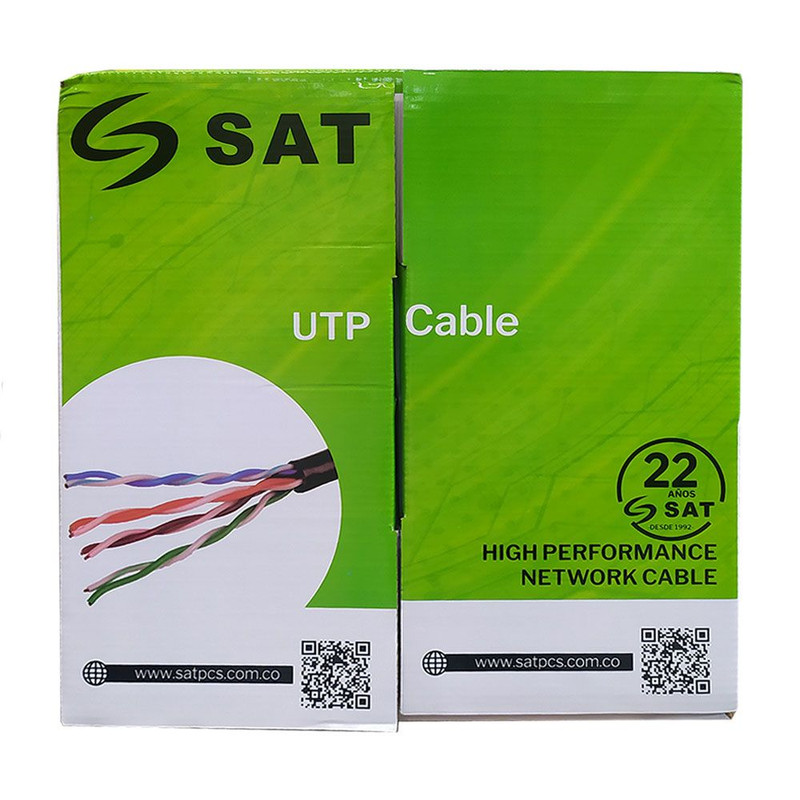 914-1-CABLE UTP SAT CAT5E PURO COBRE 0.5MM 100M INTER