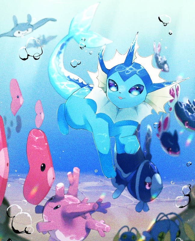vaporeon-luvdisc-corsola-chinchou-mantin