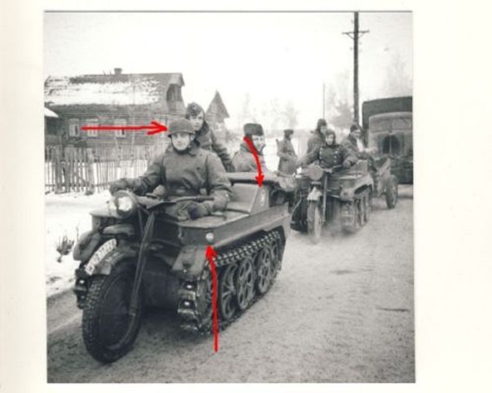 Foto Luftwaffe - FALLSCHIRMJÄGER - NSU Kettenkra