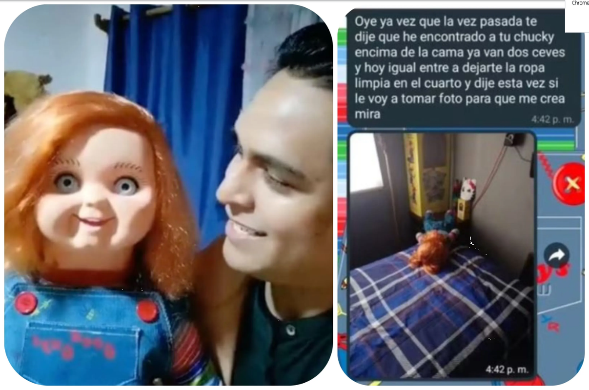 Chucky empezó a hablar y moverse sin pilas, exponen video en TikTok