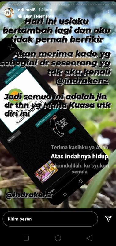Lord Adi dapat kado Rp 50 juta dari Indra Kenz.