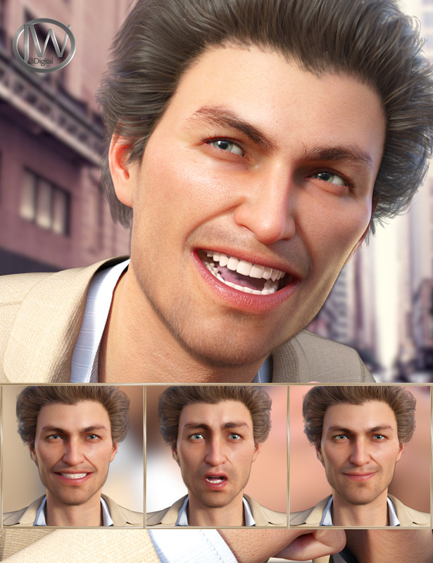 Stylish - Expressions for Genesis 8 Male and Jonathan 8 Stylish - Expressions for Genesis 8 Male and Jonathan 8