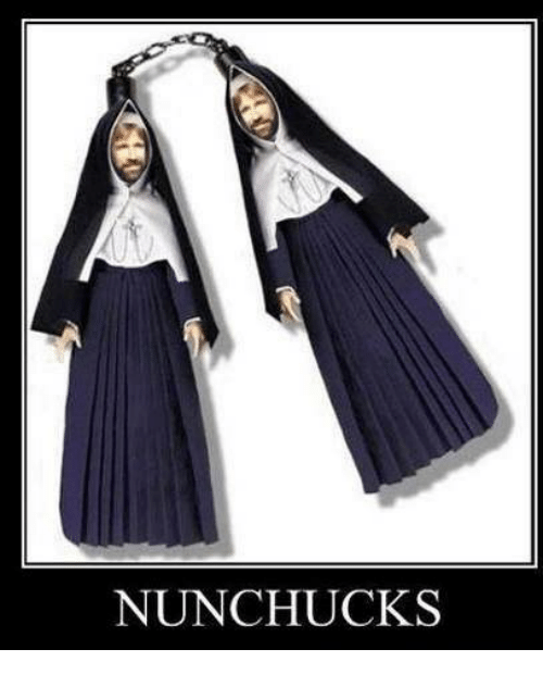 You're never too old to learn something stupid Nunchucks
