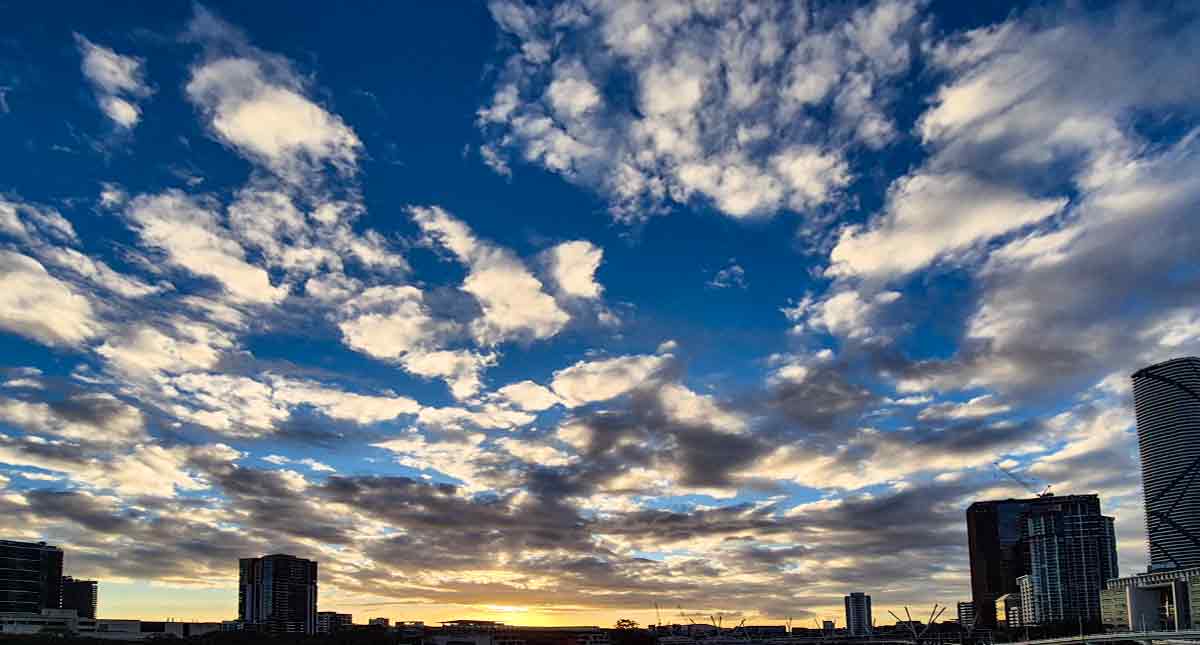 Evening over Brisbane