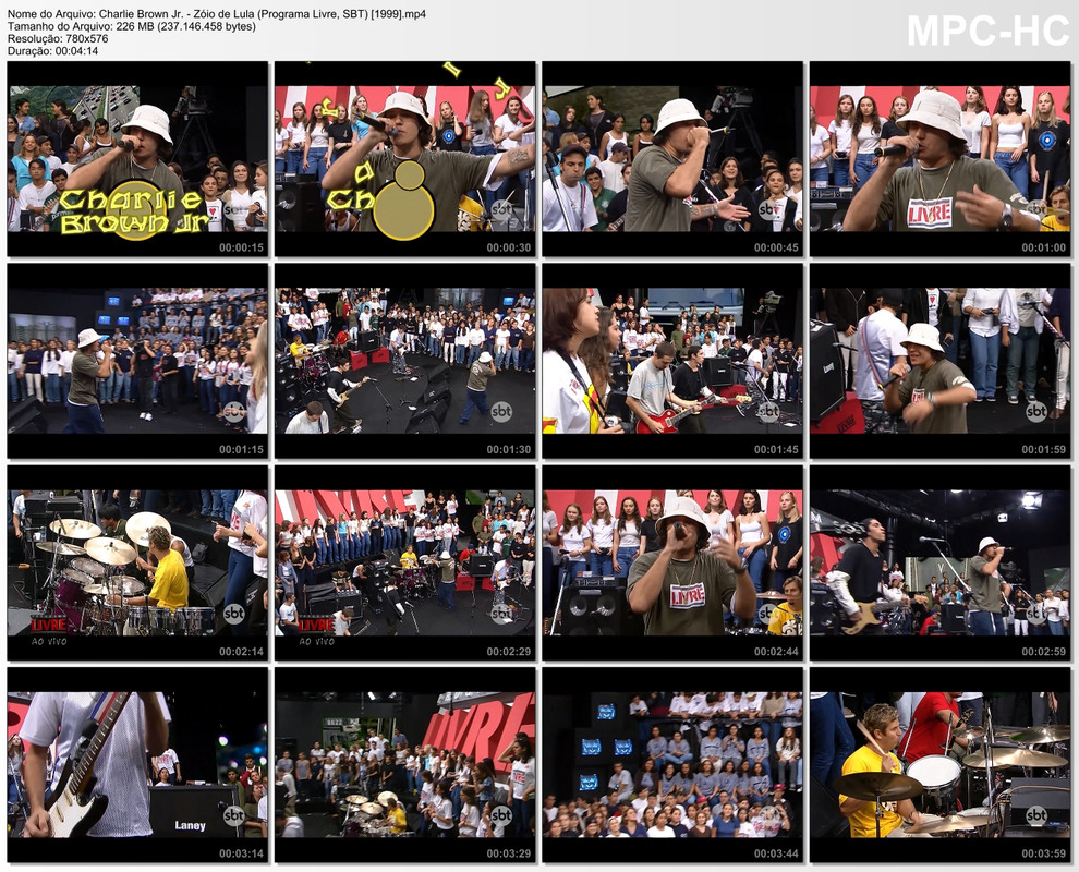 Charlie Brown Jr. - Zóio de Lula (Programa Livre, SBT) [1999]