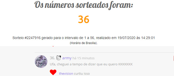 sorteio