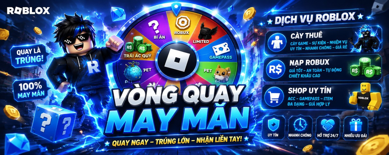 Shop Acc Roblox cung cấp tài khoản game chính hãng, giá tốt nhất thị trường. Giao dịch an toàn, nhanh chóng và bảo mật