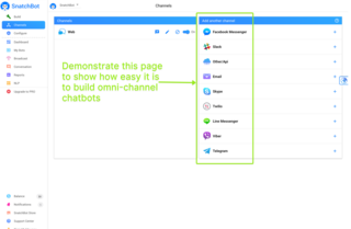 Building omnichannel chatbots is easy with the SnatchBot platform