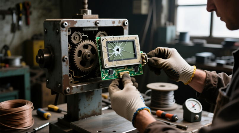 Замена дисплея в механических весах