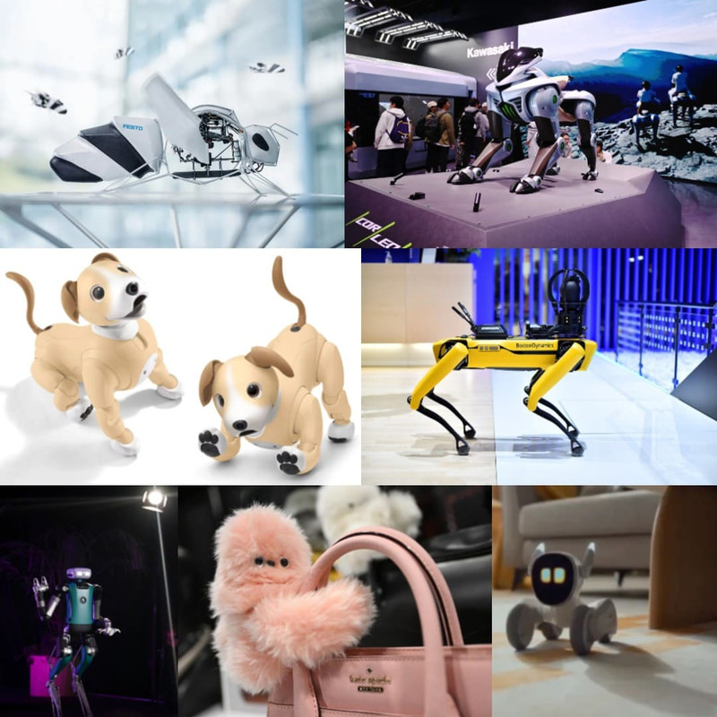 animali robot del futuro, lista (fonte delle singole immagini: wired.it)