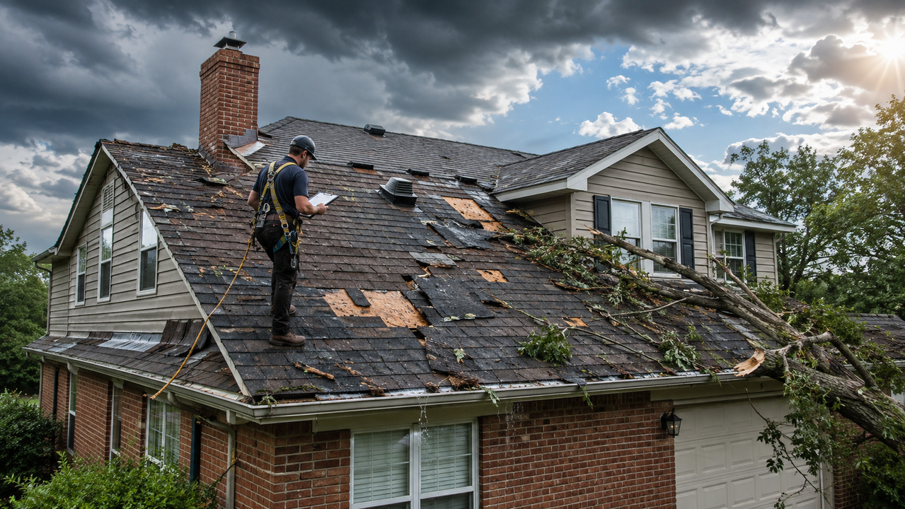 Storm Roof Damage Edmond ok