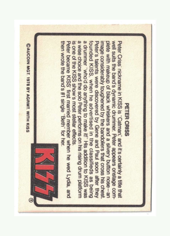 1979 Donruss Rock Stars - You Pick to Complete Your Set - Bild 90 von 138